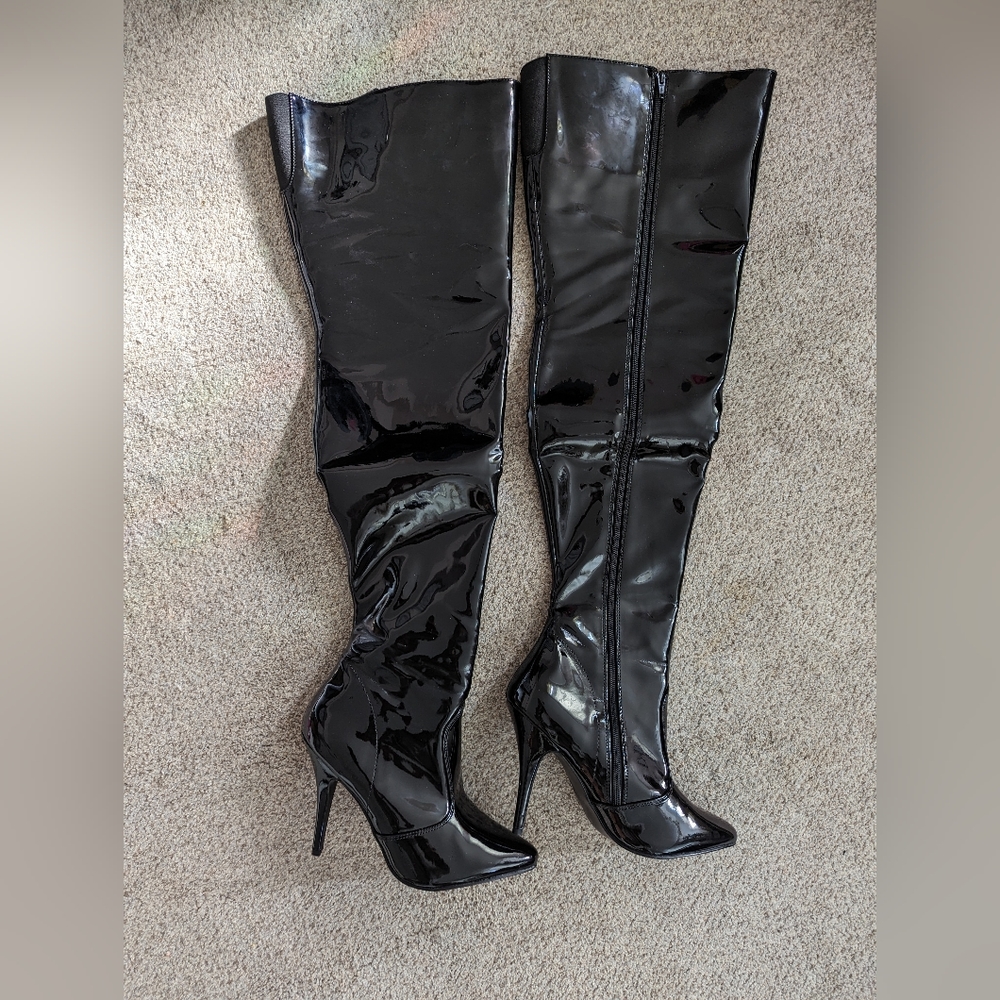 Pleaser Seduce-3010 black size 10